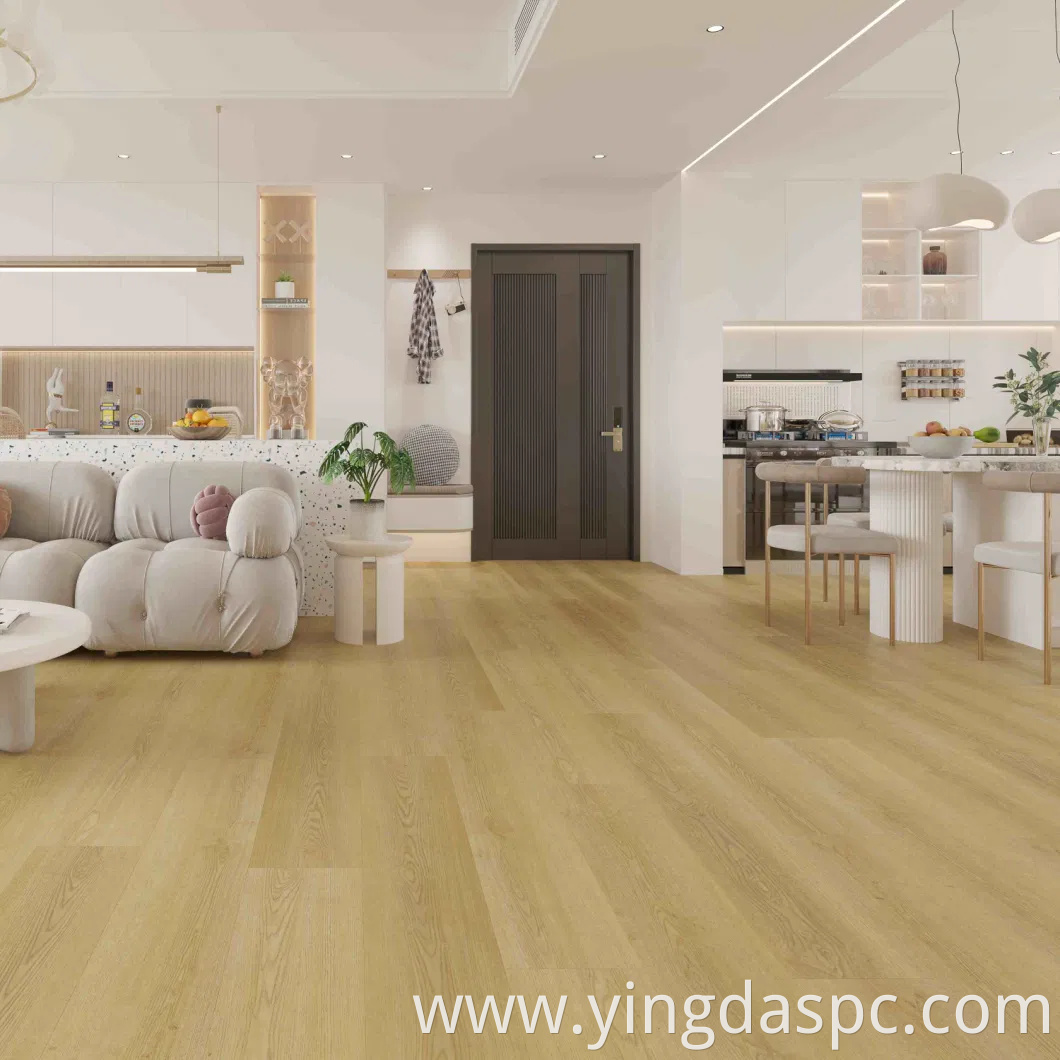 Classic Natural Oak Grain Herringbone Spc Diamond Vinyl Flooring